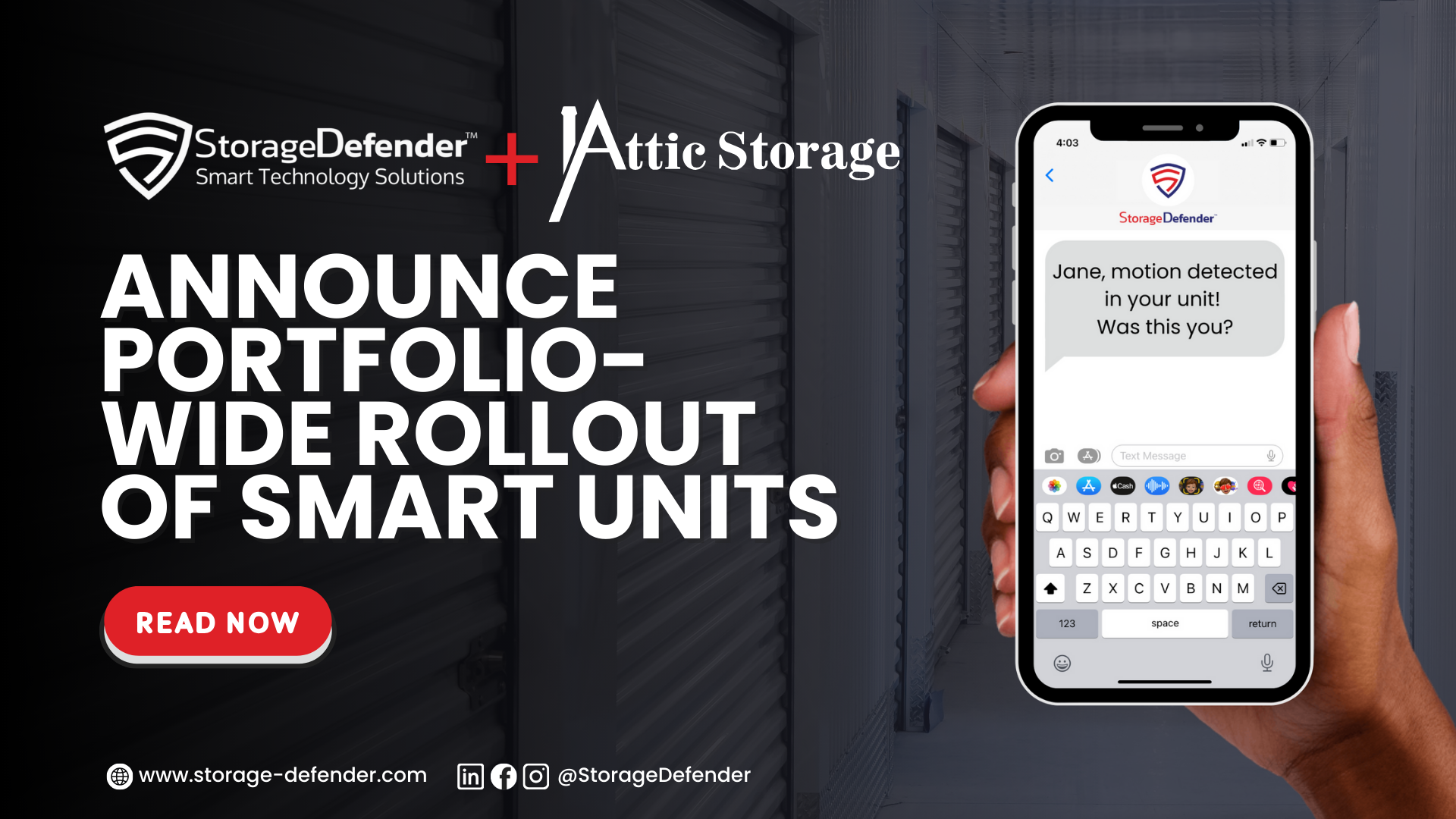 Attic Storage Rolls Out StorageDefender Smart Units Across Portfolio