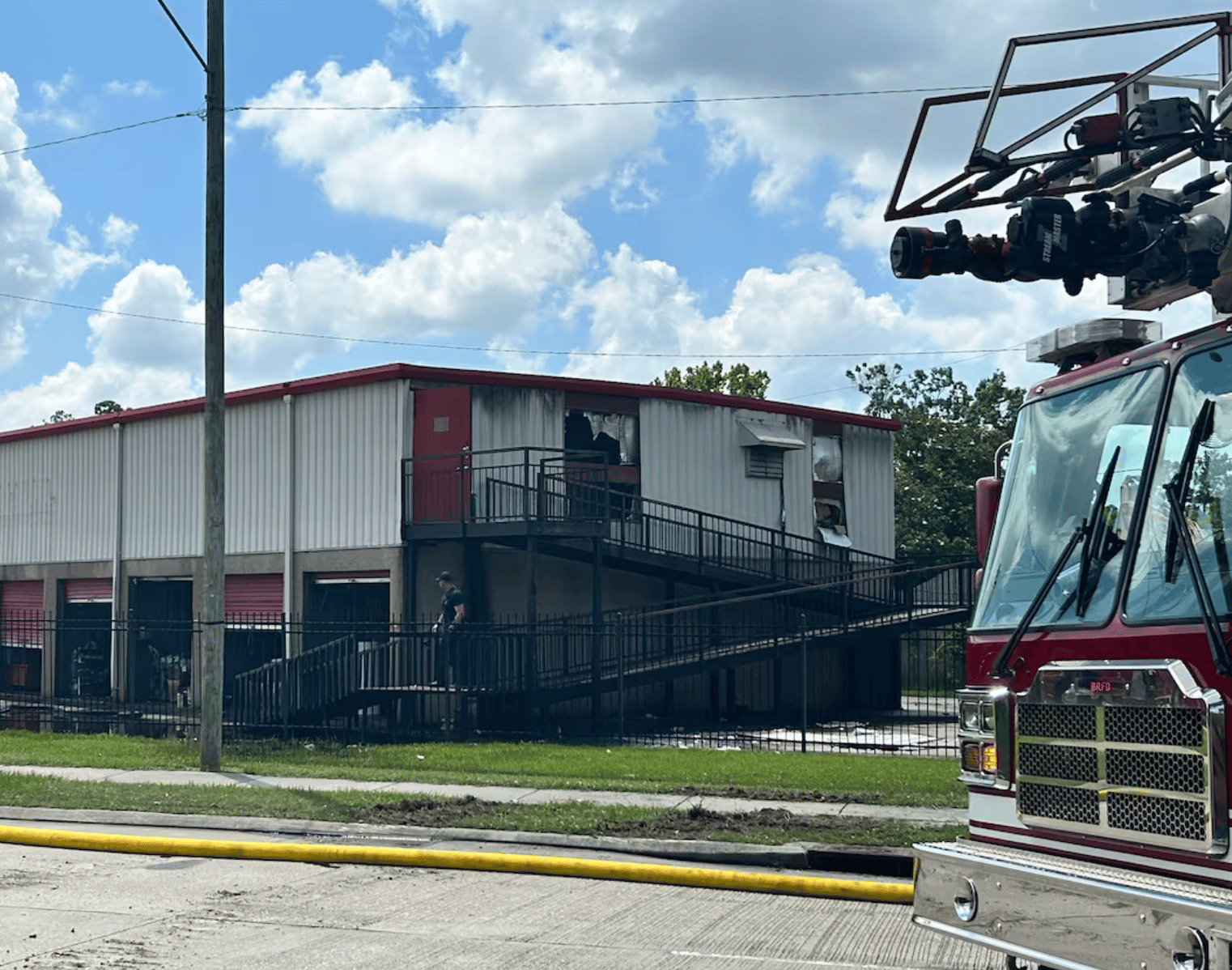 Louisiana Self-Storage Fire Sends Two Firefighters To The Hospital