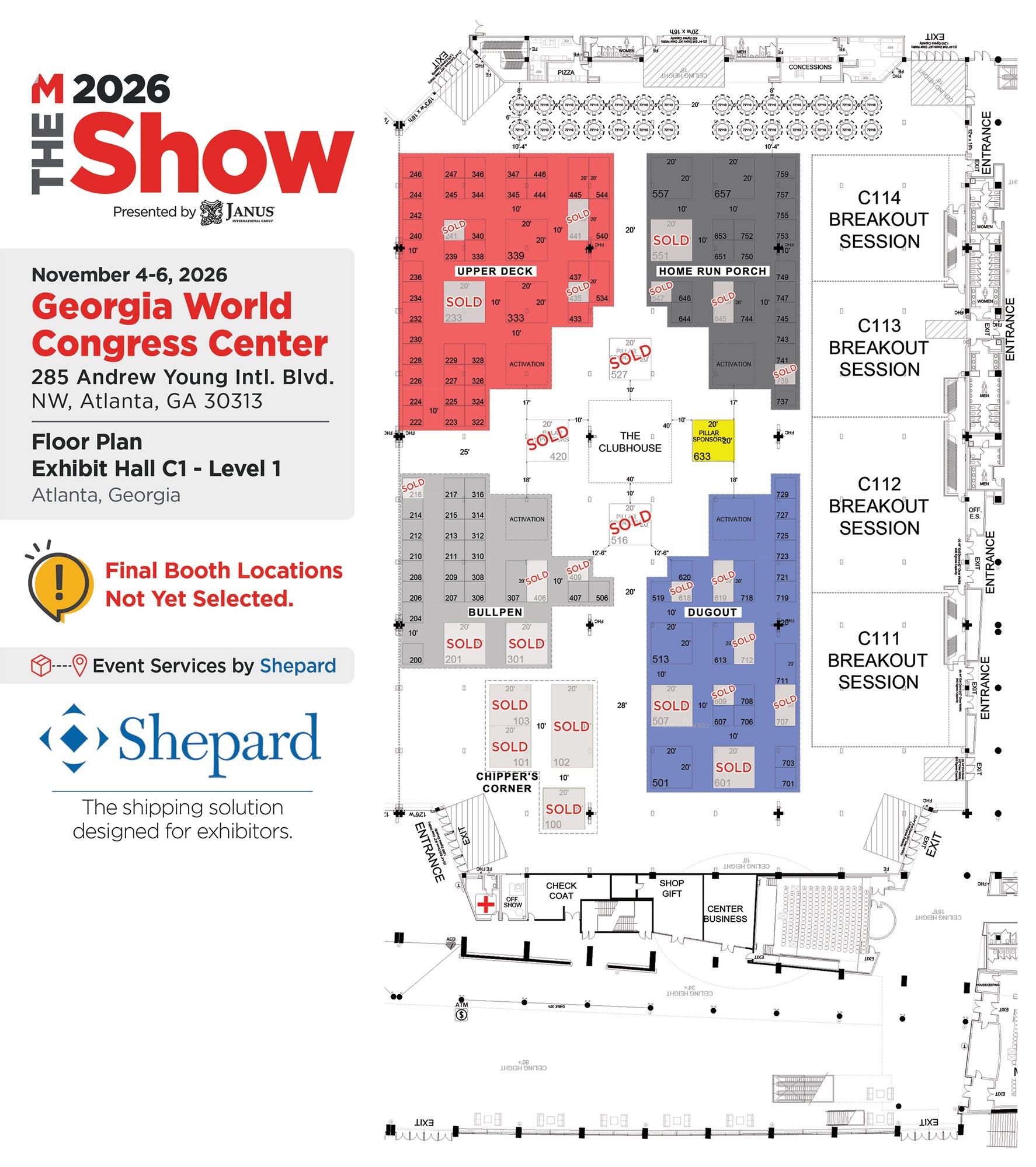 THE Show Floorplan 1.9.2026