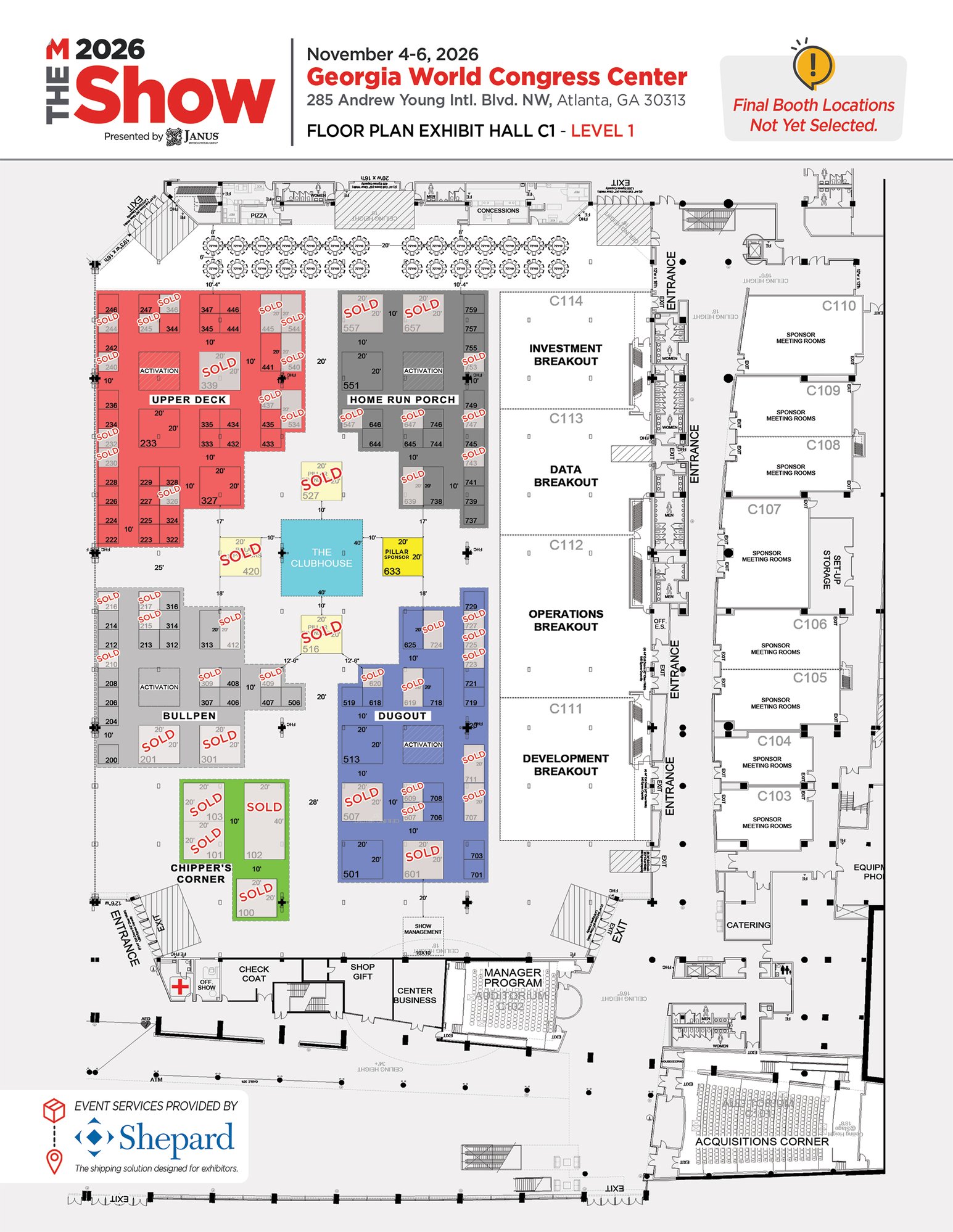 THE Show Floorplan 3.11.2026