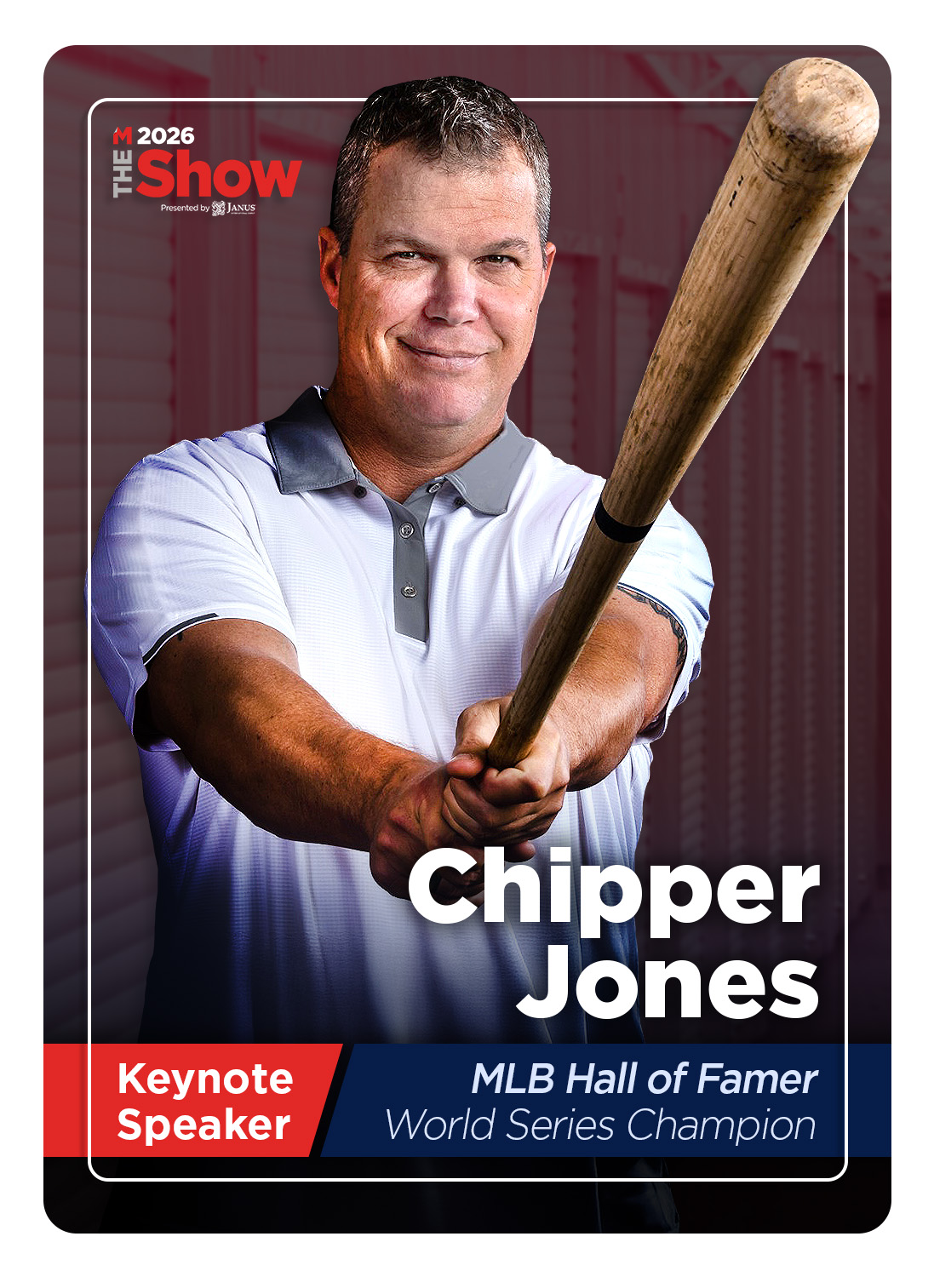 Chipper Jones THE Show Speaker Card 1.9.2026