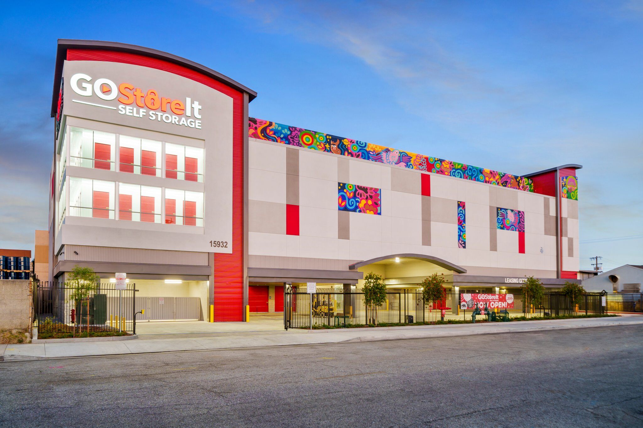 Self storage mural