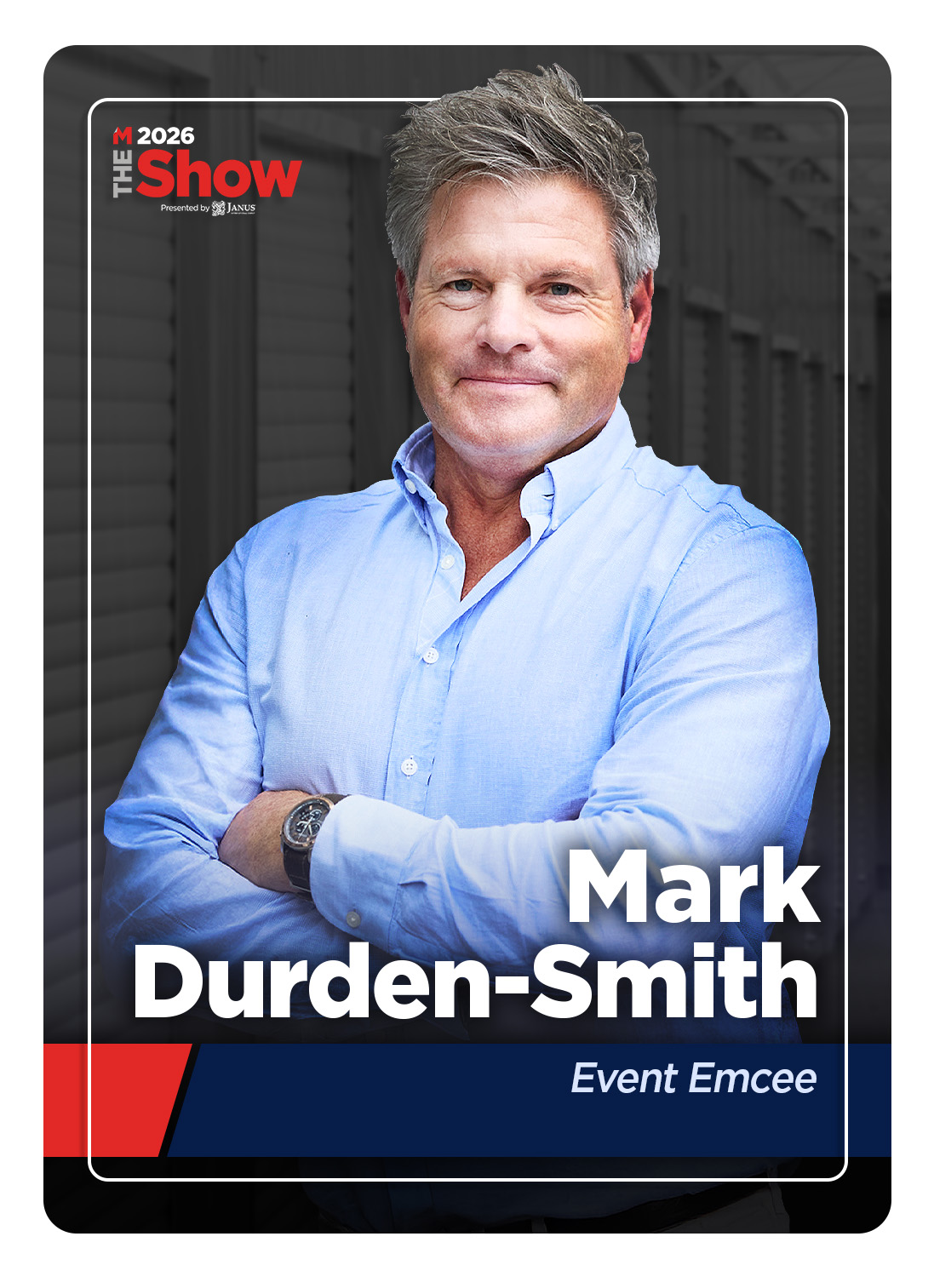 Mark Durden-Smith THE Show Speaker Card 1.9.2026