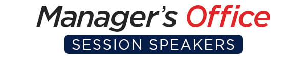 THE Show Speakers Managers Office Session Logo THE Show Speakers Managers Office Session Logo