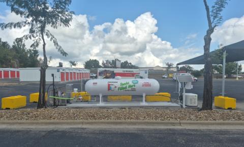 U-Haul propane station