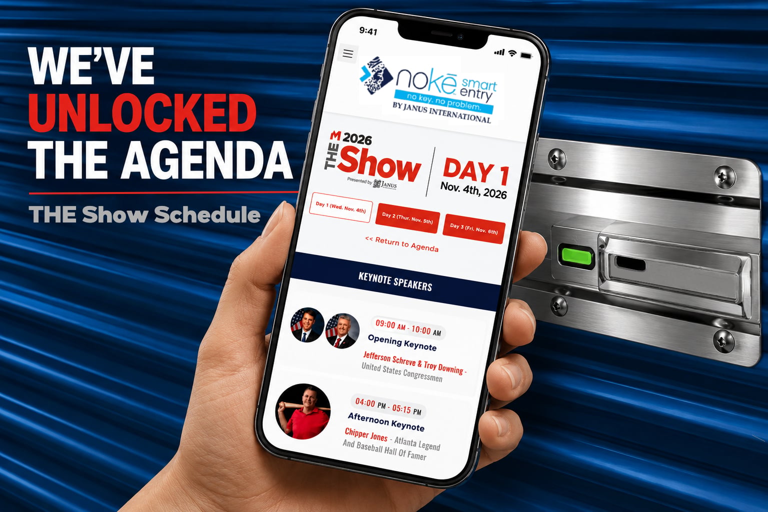 THE SHOW SCHEDULE
