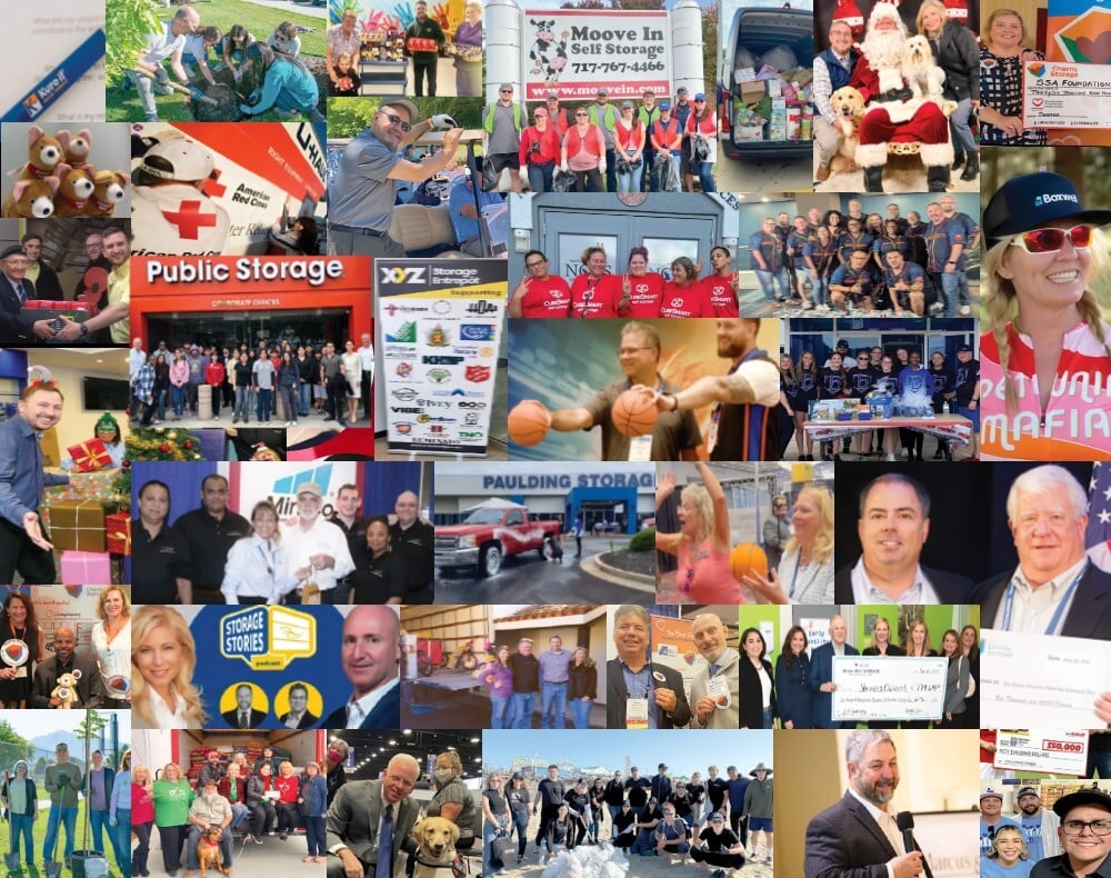 self storage charity