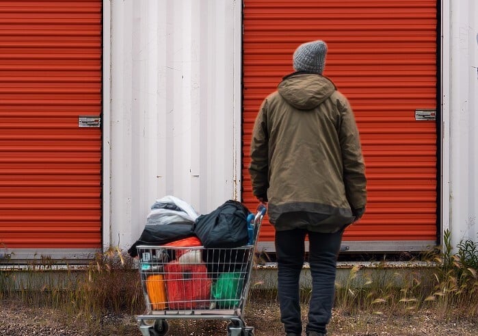 homeless self storage